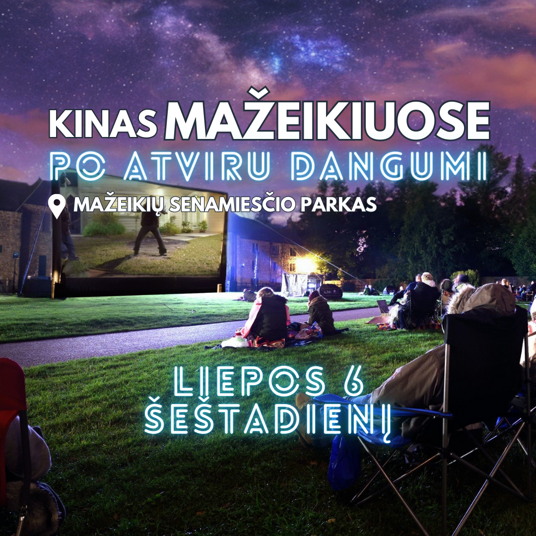 Kinas po atviru dangumi Senamiesčio parke