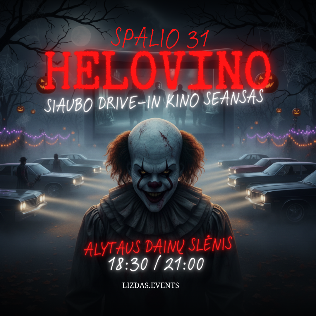 Helovino kinas po atviru dangumi Alytuje, Dainų slėnyje