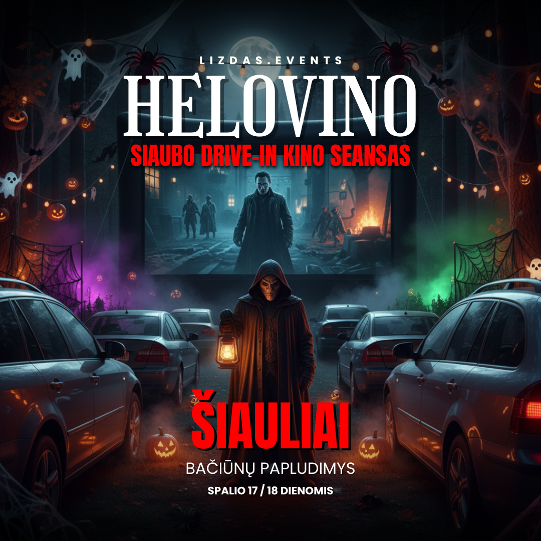 Helovino kinas po atviru dangumi Šiauliuose, Bačiūnų paplūdimyje