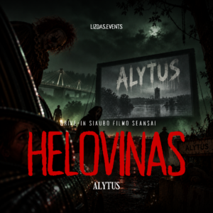 Helovino drive-in siaubo filmo seansai Alytuje, Dainų slėnyje