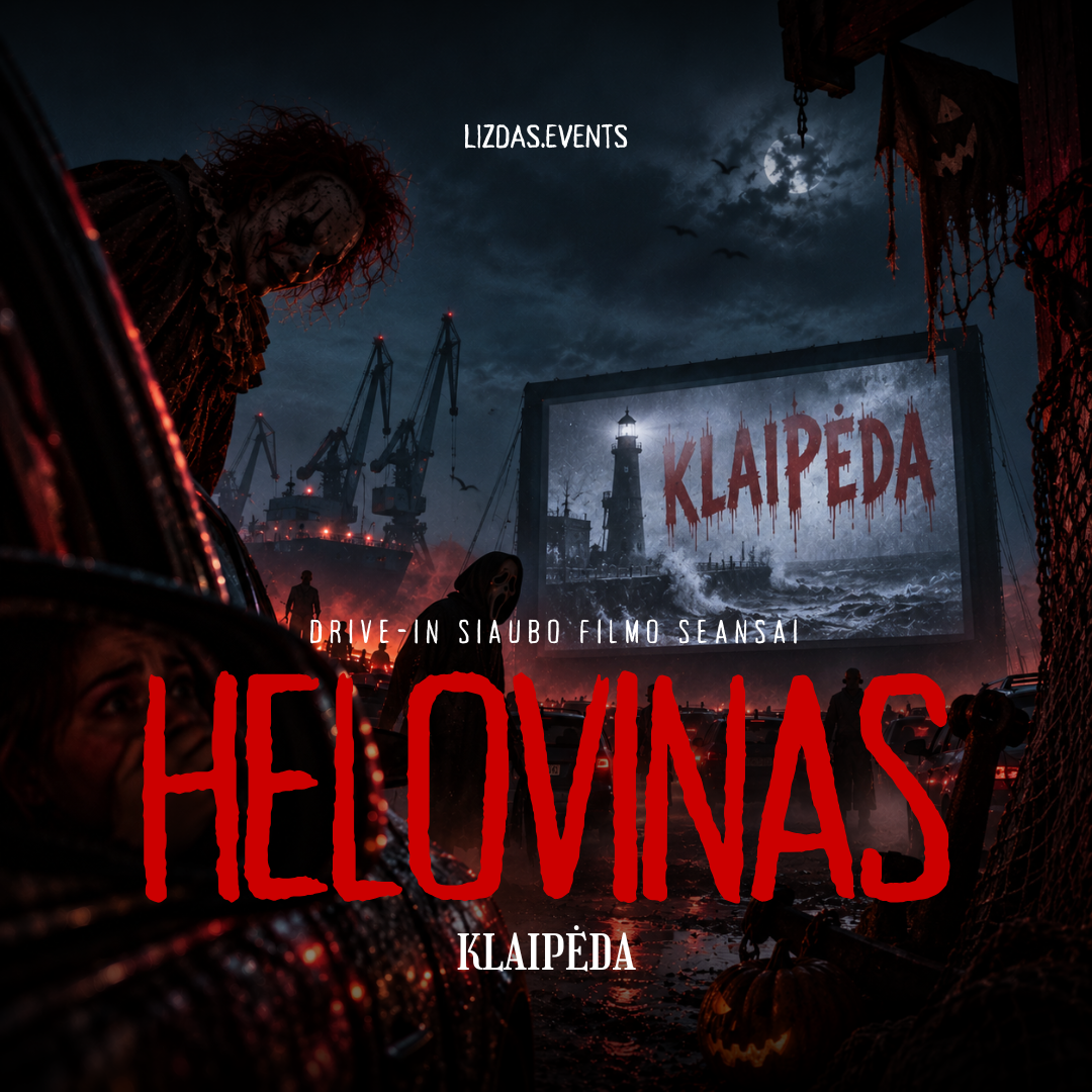Helovino drive-in siaubo filmo seansai Klaipėdoje
