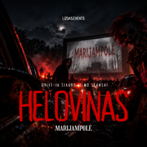 Helovino drive-in siaubo filmo seansai Marijampolėje