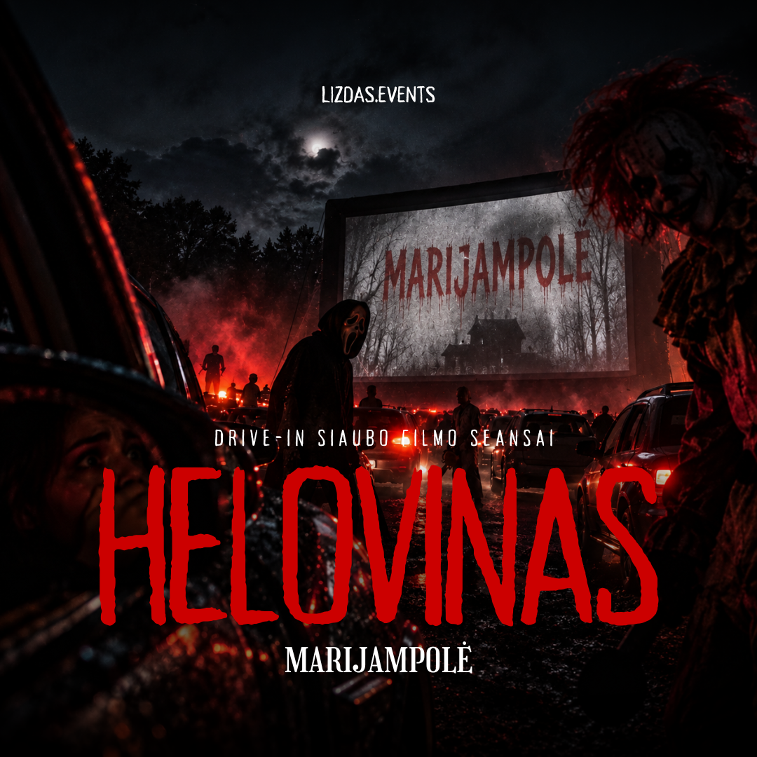 Helovino drive-in siaubo filmo seansai Marijampolėje