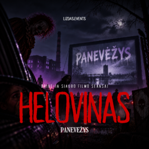 Helovino drive-in siaubo filmo seansai Panevėžyje